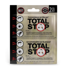 Load image into Gallery viewer, TotalSTOP Deet-Free Insect Repellent Wipes - 2 pack
