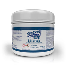 Charger l&#39;image dans la galerie, OneTab PRO+ C75 Chlortab Disinfectant with  Low-Odour Chlorine | 10L - 5 Tab - From SurfaceScience
