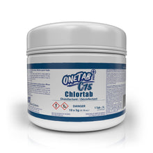 Charger l&#39;image dans la galerie, OneTab PRO+ C75 Chlortab Disinfectant 5g | Low-Odour Chlorine | 1L Tab from SurfaceScience - 10 Tabs
