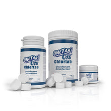 Charger l&#39;image dans la galerie, OneTab PRO+ C75 Chlortab Disinfectant 5g | Low-Odour Chlorine | 1L Tab from SurfaceScience
