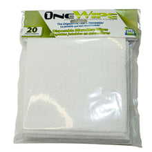 Load image into Gallery viewer, OneWipe Washable yet Disposable Microfibre Wipes | from SurfaceScience - 20 pack
