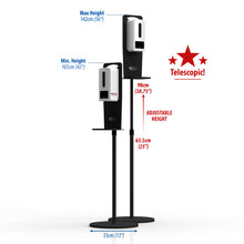 Charger l&#39;image dans la galerie, Gardian HS Monitor Floor Stand (Black) with White Gardian Unit from SurfaceScience
